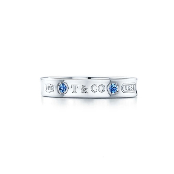 Tiffany & Co. 1837 Sapphire Ring - Picture 7 of 7